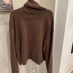 Zara Chocolate Brown Turtleneck Sweater